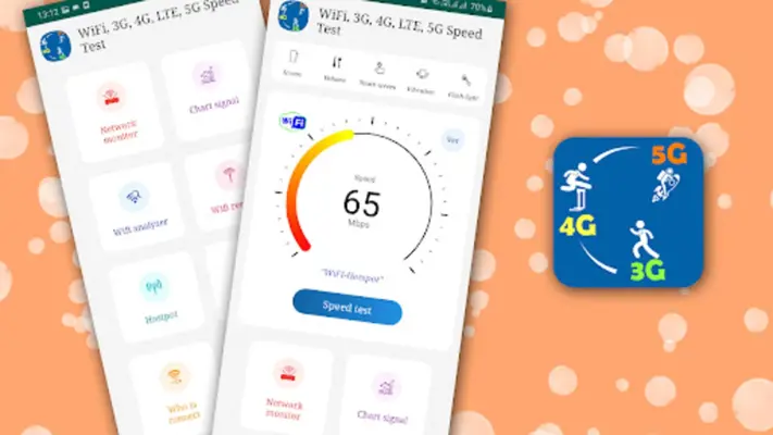 WiFi, 3G, 4GLTE, 5G Speed Test android App screenshot 3